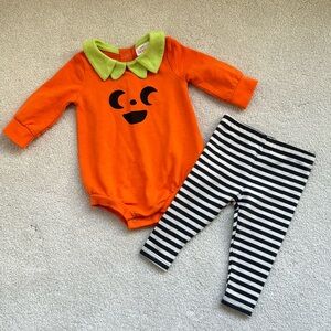 Cat & Jack Orange and Black Pumpkin Set
